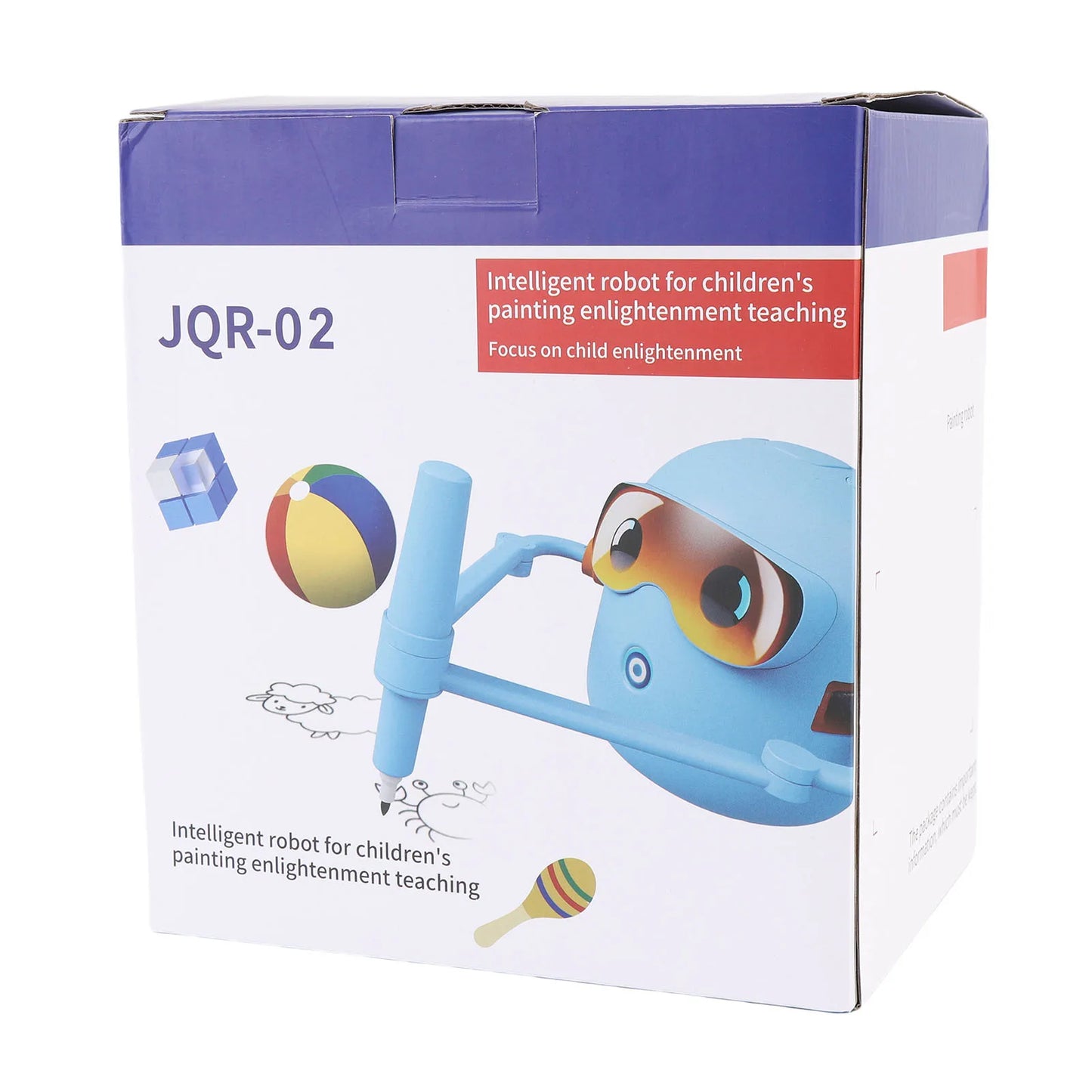 Kids Educational Drawing Robot + 100 Cards | Auto Learning Toy for Boys & Girls