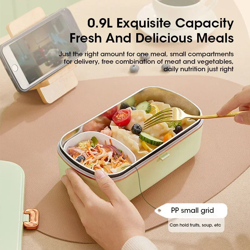 900ML Portable Electric Lunch Box Food Warmer For School And Office