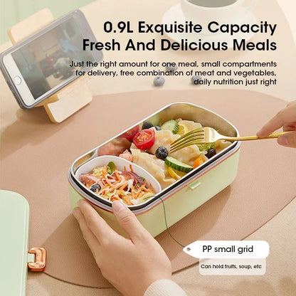900ML Portable Electric Lunch Box Food Warmer For School And Office