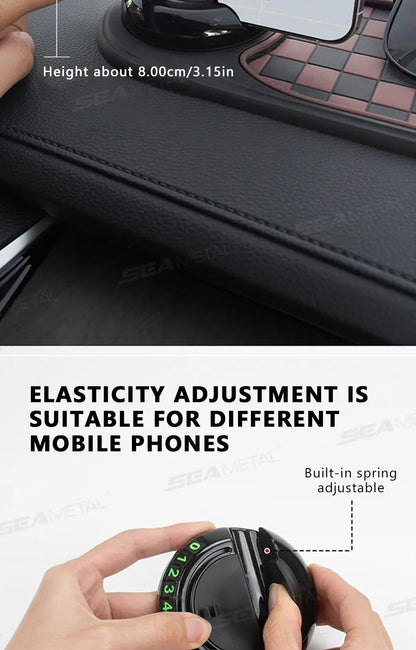 2-in-1 360° Rotating Car Dashboard Anti-Slip Mat & Phone Holder