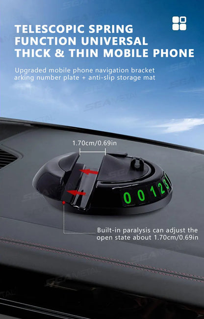 2-in-1 360° Rotating Car Dashboard Anti-Slip Mat & Phone Holder