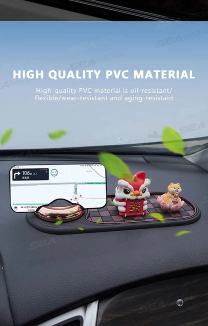 2-in-1 360° Rotating Car Dashboard Anti-Slip Mat & Phone Holder