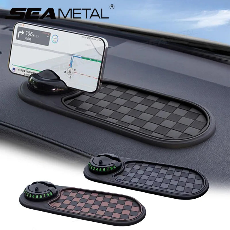 2-in-1 360° Rotating Car Dashboard Anti-Slip Mat & Phone Holder