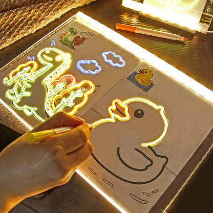 LED Glowing Drawing Board Children – Light Up Your Childs Creativity (For KSA)