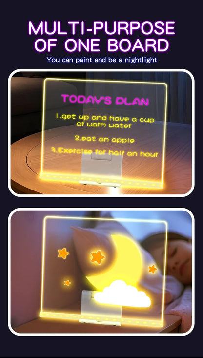 LED Glowing Drawing Board Children – Light Up Your Childs Creativity (For KSA)
