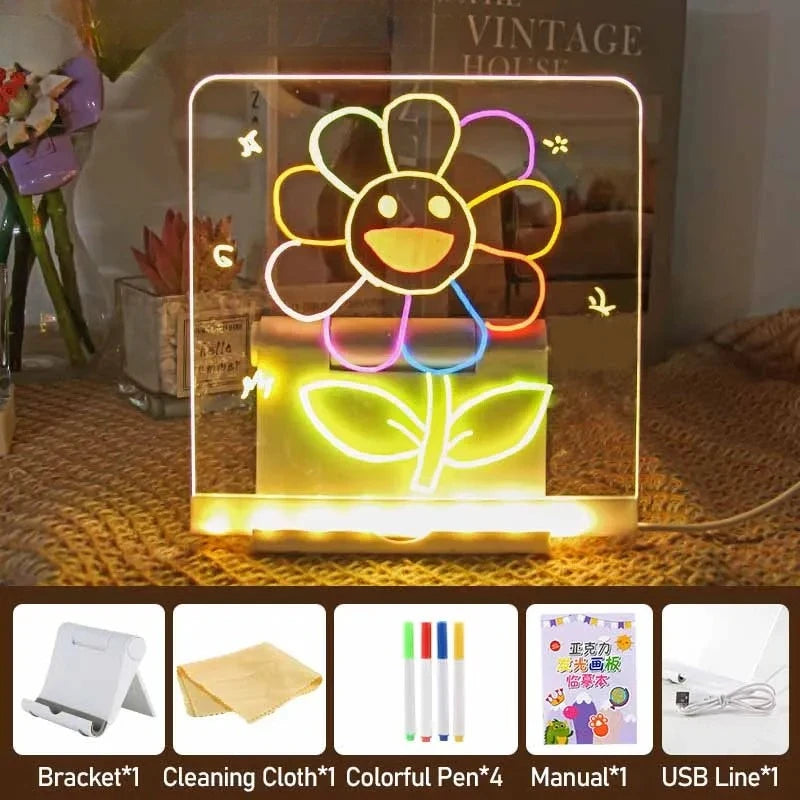 LED Glowing Drawing Board Children – Light Up Your Childs Creativity (For KSA)