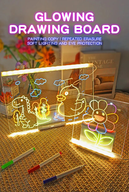 LED Glowing Drawing Board Children – Light Up Your Childs Creativity (For KSA)