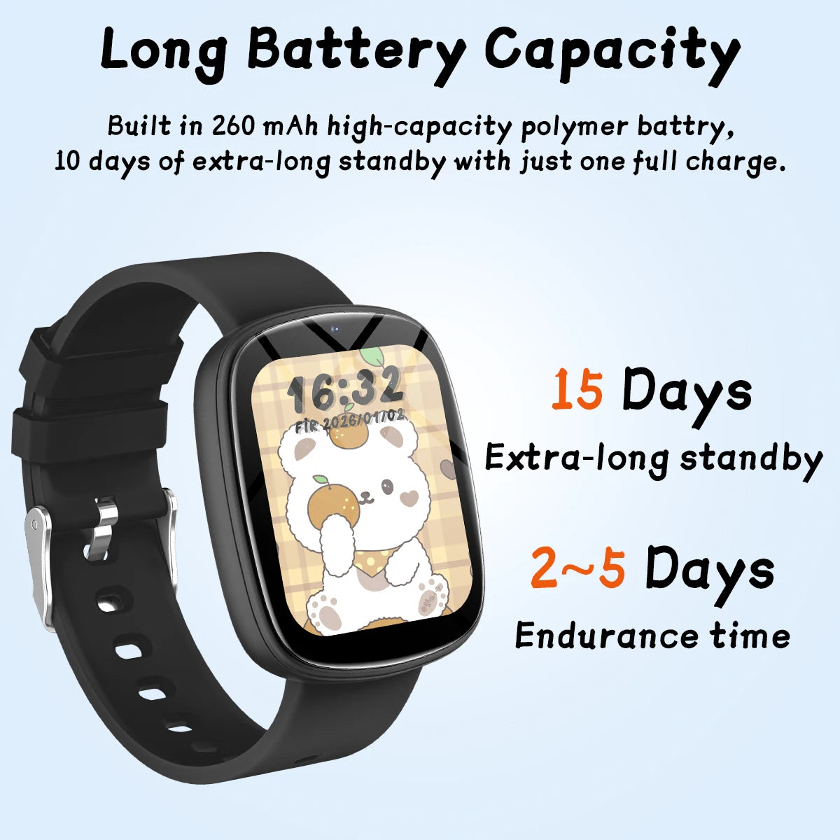 Kids Smart Watch with HD Camera, 22 Games, Flashlight & Long-Lasting Battery