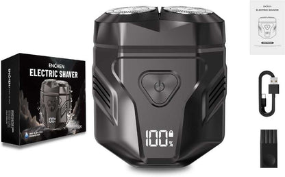 Rechargeable Portable Shaver with Multi-Functional Display