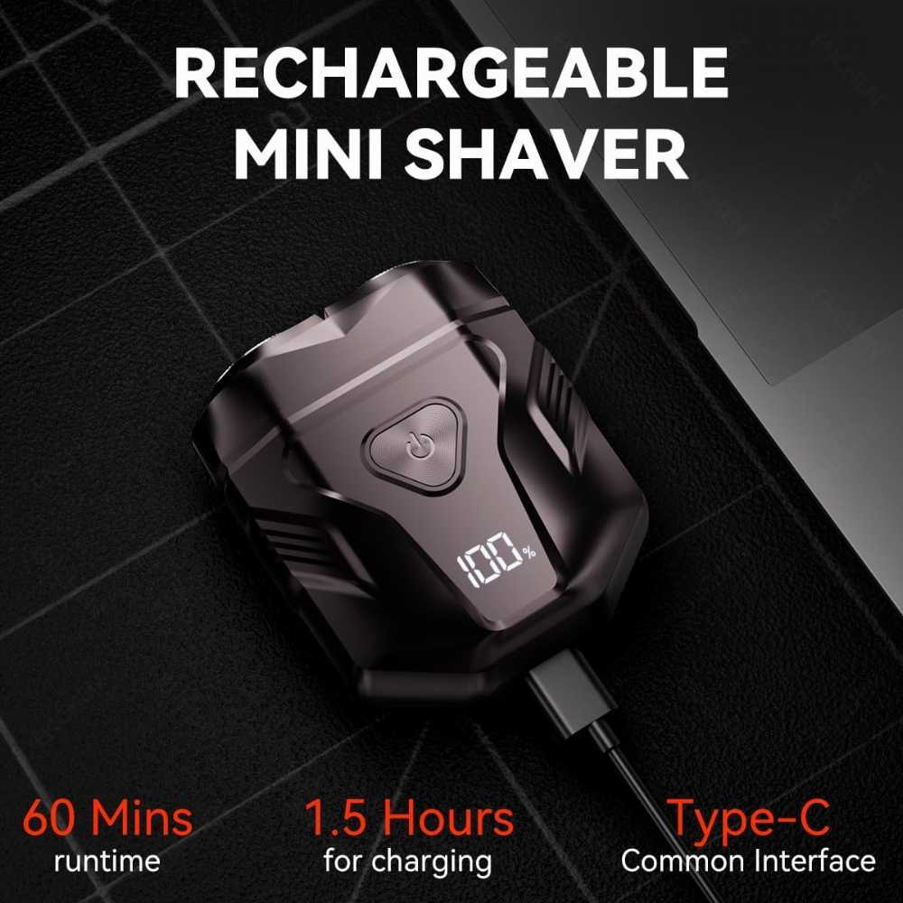Rechargeable Portable Shaver with Multi-Functional Display